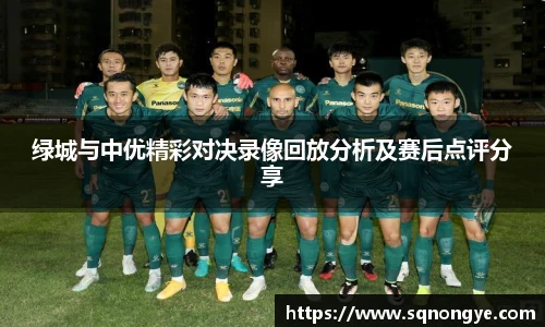 绿城与中优精彩对决录像回放分析及赛后点评分享